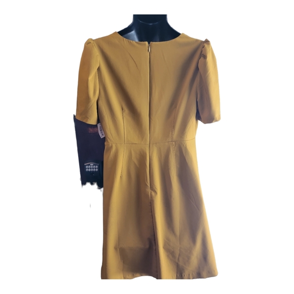 Lark & Ro size 12 Mustard Color Dress B23 - Picture 3 of 10